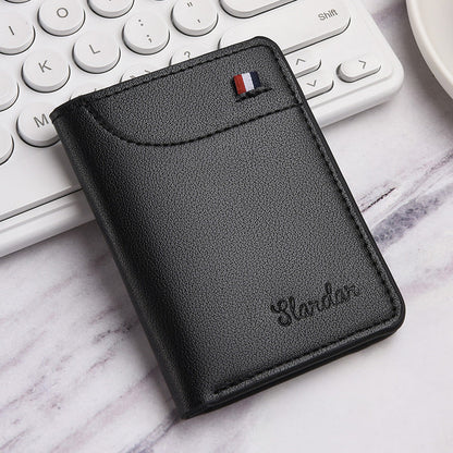 Ultra-thin small wallet - vertical statement wallet