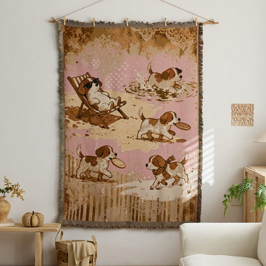 Home Decor Tapestry-Lovely Dog Moments