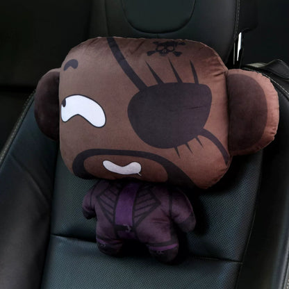 Car Headrest & Waist Support- Cute Cartoon Character Styling