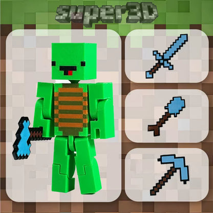 Pixel Worlds-J.J. Maggie Movable Model（13cm）