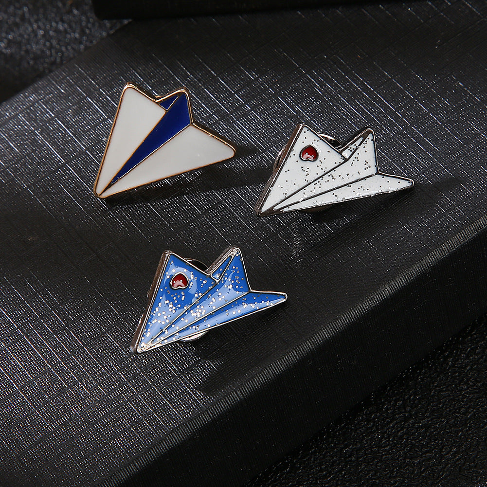 Plane Travel Enamel Pin for Backpacks  by CAVE