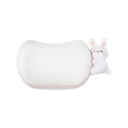 Ice Silk Car Headrest / Waist Set - Cartoon