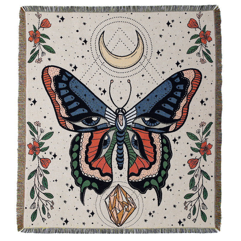 Home Decor Tapestry-Celestial Butterfly Moon Tapestry