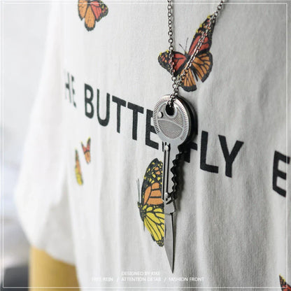 Multi-Functional Tools-Pocket knife necklace