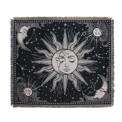 Home Decor Tapestry-Celestial Sun Moon Tapestry