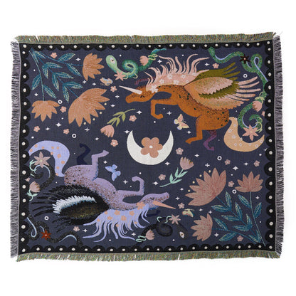 Home Decor Tapestry-Mythical Creatures Moon Tapestry
