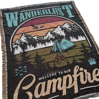 Home Decor Blanket-Campfire