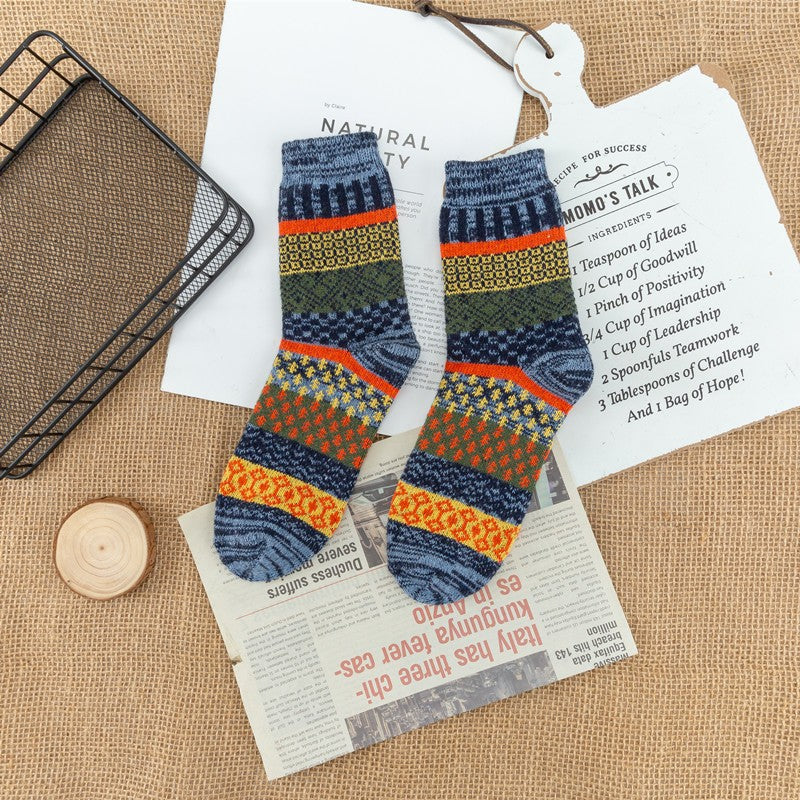 Autumn and winter men's thickened wool socks