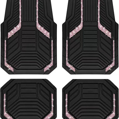 Car Floor Mats - 4-Piece Set (Easy to Maintain)