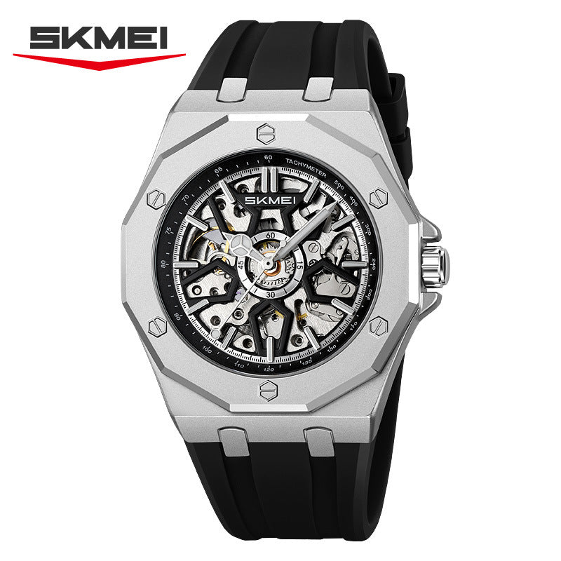 SKMEI Fashion Hollow Carved Square Men's Mechanical Watch-M036