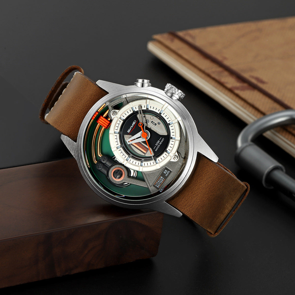 SKMEI-Fashion Business Men's Waterproof Quartz Watch-2333