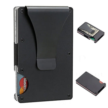 Metal Card Case - Carbon Fiber Wallet Wallet - RFID Anti-Theft