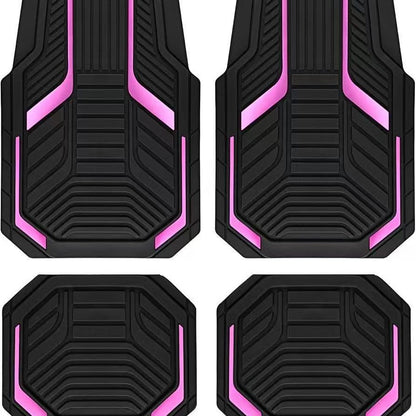Car Floor Mats - 4-Piece Set (Easy to Maintain)