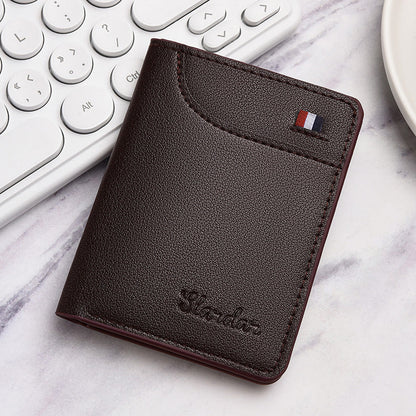 Ultra-thin small wallet - vertical statement wallet
