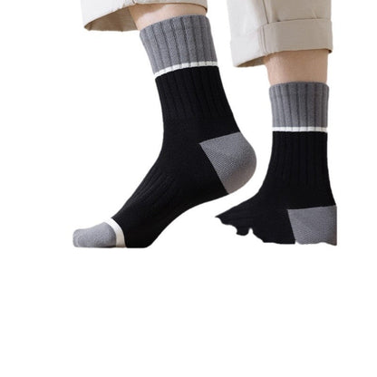 5 Pairs Pack-Medium tube men's socks