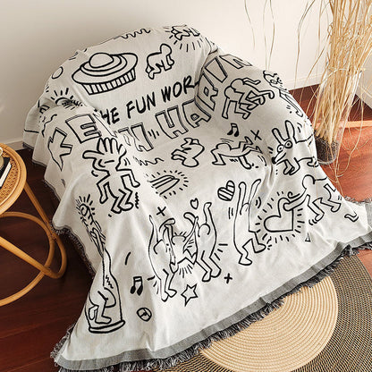 Home Decor Blanket-Keith Haring