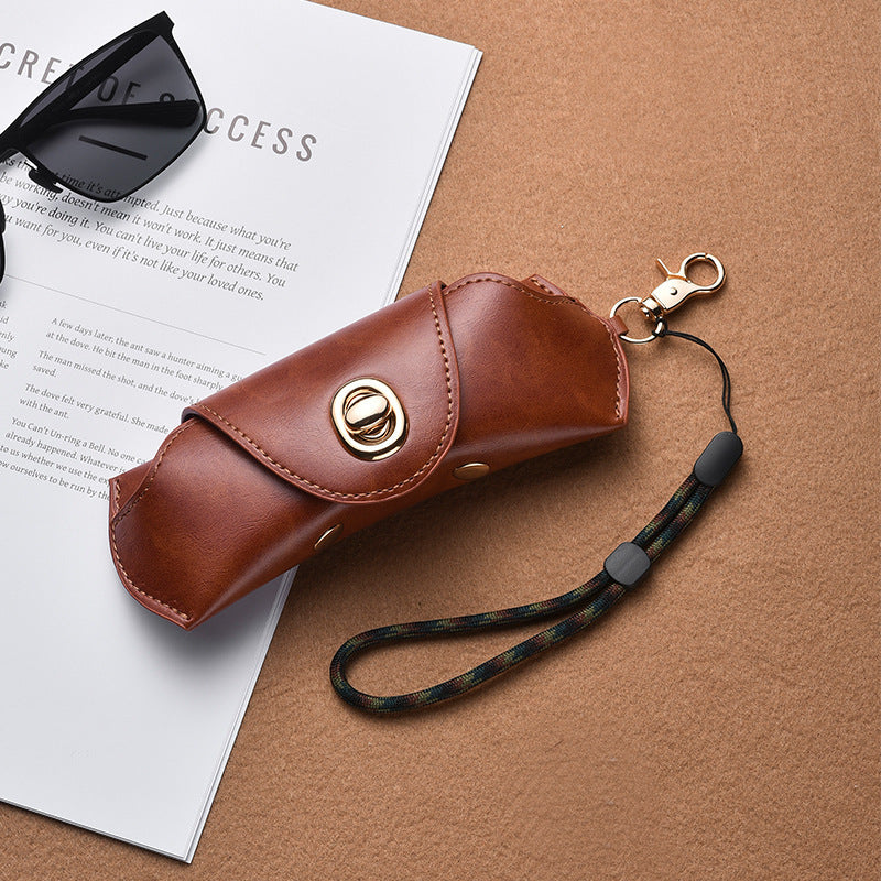 Retro pu leather - glasses protective cover