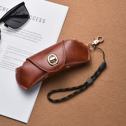 Retro pu leather - glasses protective cover