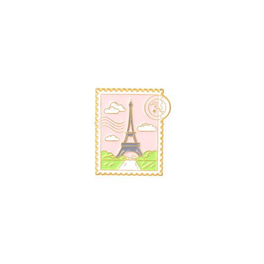 Eiffel Travel Enamel Pin for Backpacks  by CAVE