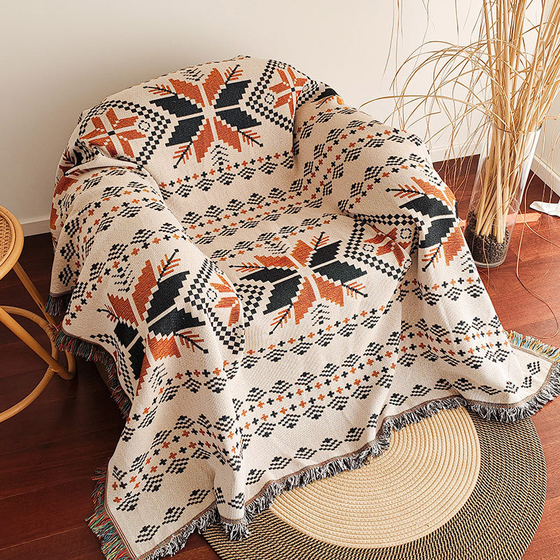 Home Decor Blanket-Orange Maple
