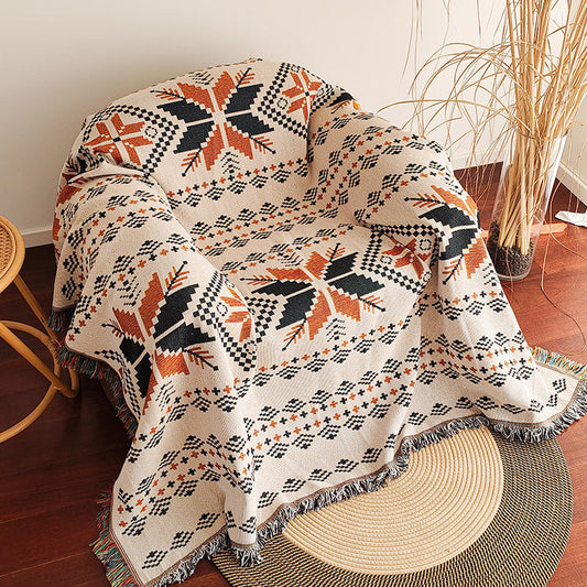 Home Decor Blanket-Orange Maple