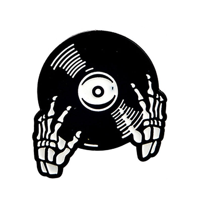 Skull Travel Enamel Pin for Backpacks by CAVE