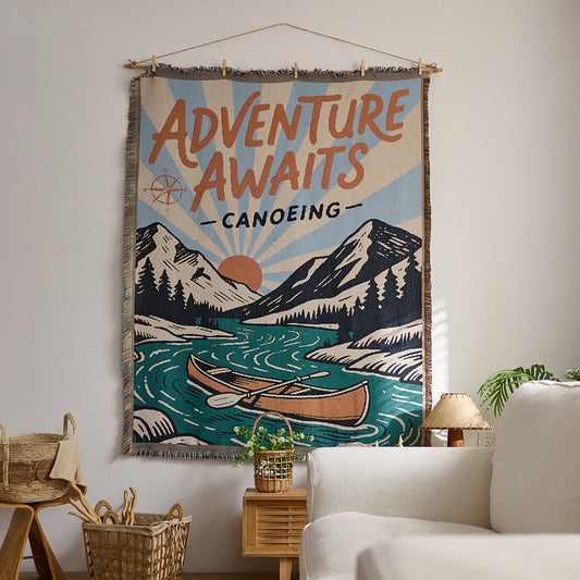 Home Decor Tapestry- Canoe Tour