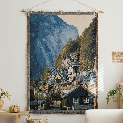 Home Decor Tapestry-Mountain corner dwelling