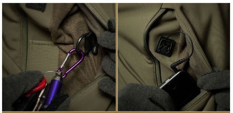 3-In-1 Windproof Jacket - Black