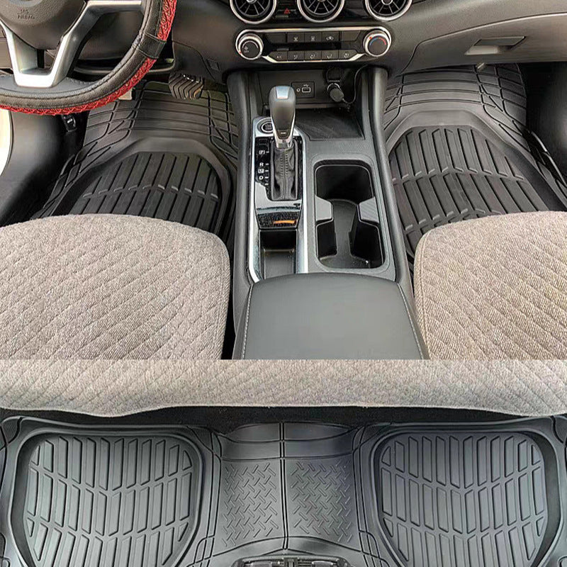 Car Floor Mats - Set of 3 or 4(Cuttable & Washable)