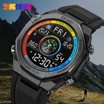 SKMEI - Waterproof Digital Sports Watch for Men - Outdoor Adventure Style-2209