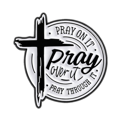 Cross Travel Enamel Pin for Backpacks  by CAVE