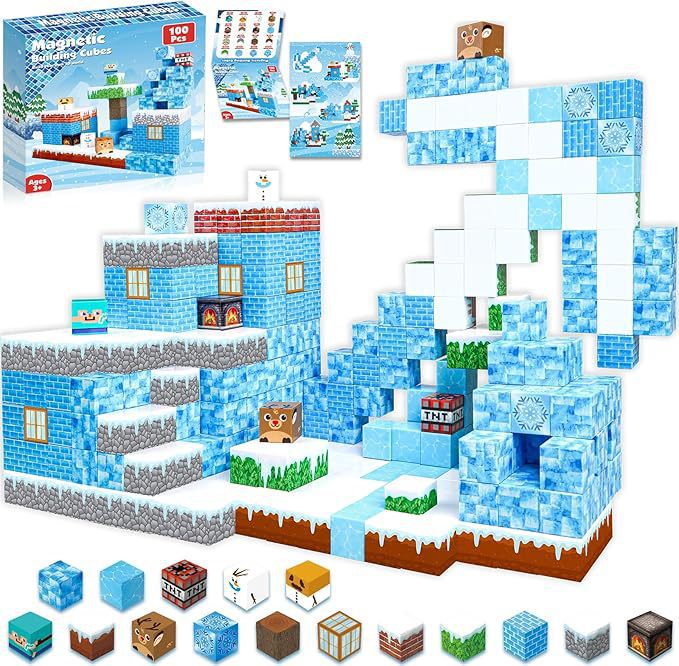 PIXEL CUBE Magnetic-[Ice and Snow] 100pcs