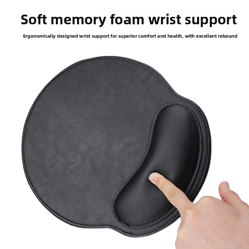PU Leather - Wrist Guard Mouse Pad - Magnetic Suction