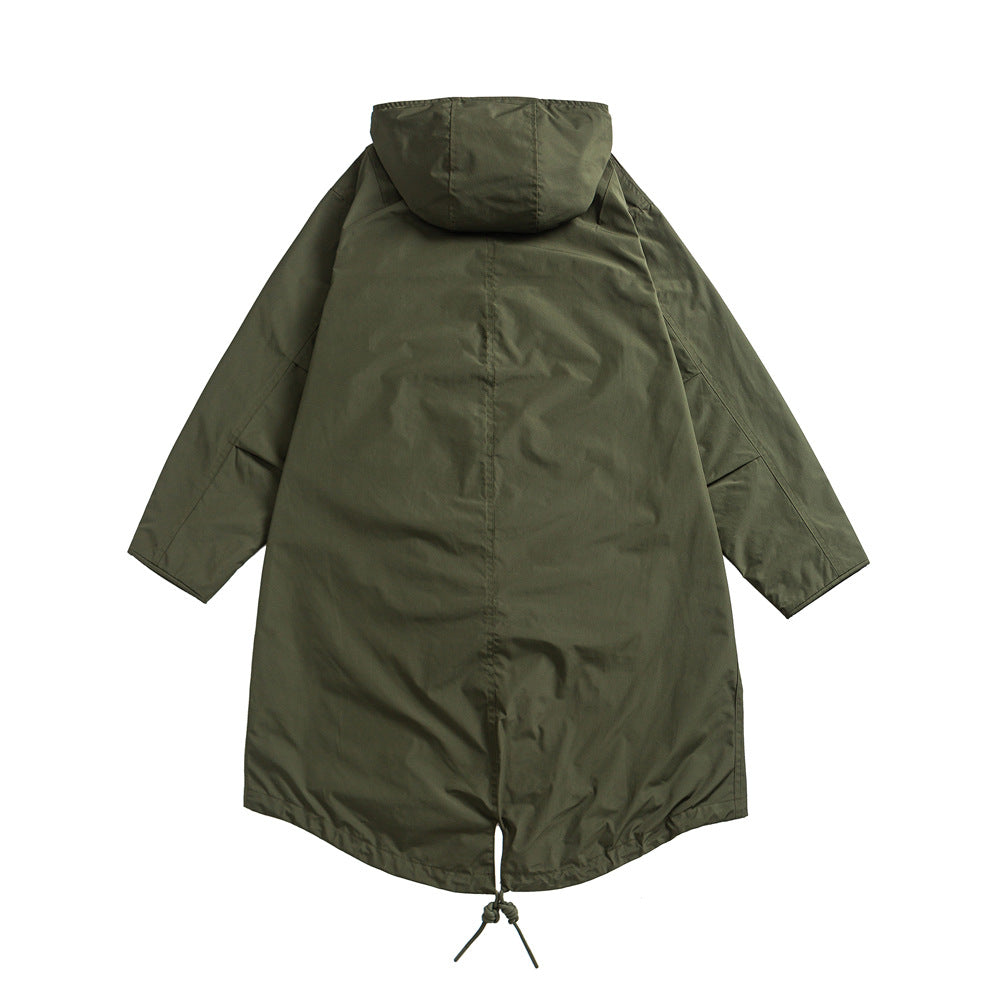 Fishtail Windproof Military Parka-Green