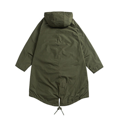 Fishtail Windproof Military Parka-Green
