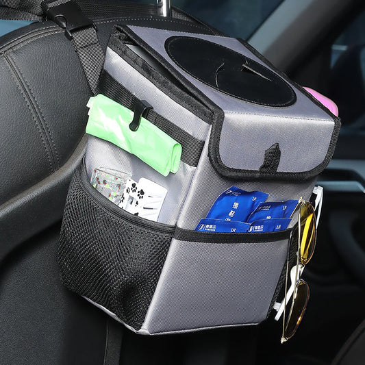 Car Organizer Box - Collapsible Vehicle Storage Bin（6.30 × 5.91 × 9.84 inch）