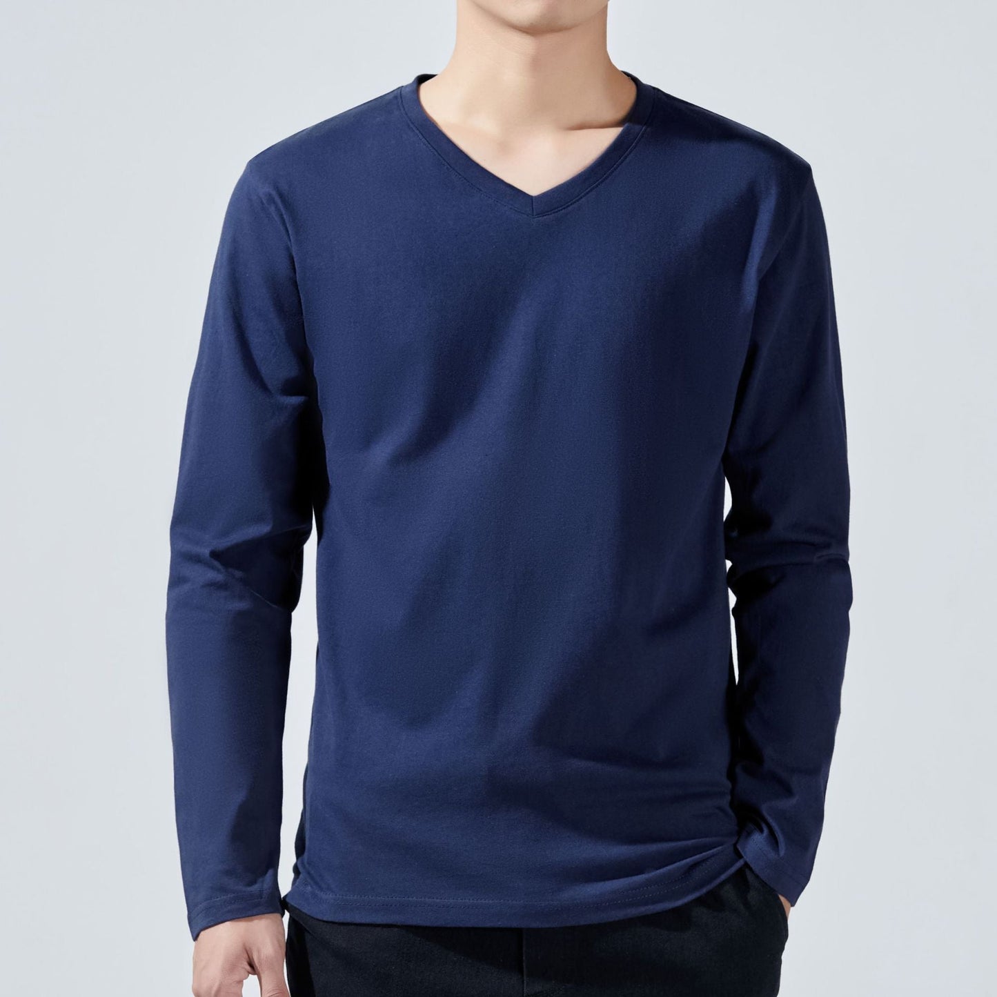 Men's Long Sleeves - V Neck