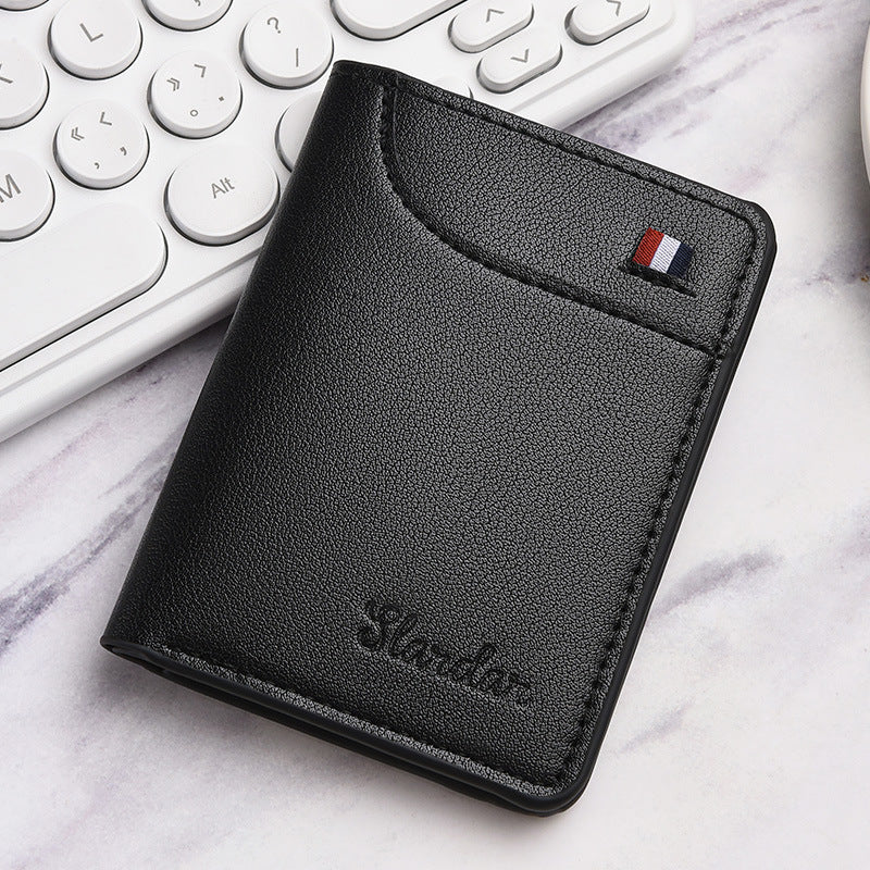 Ultra-thin small wallet - vertical statement wallet