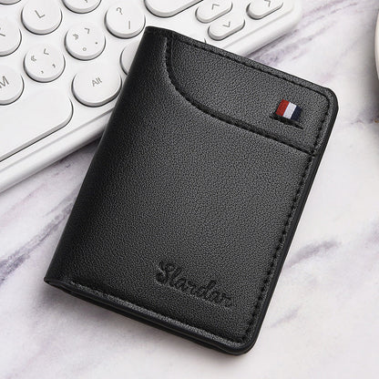 Ultra-thin small wallet - vertical statement wallet