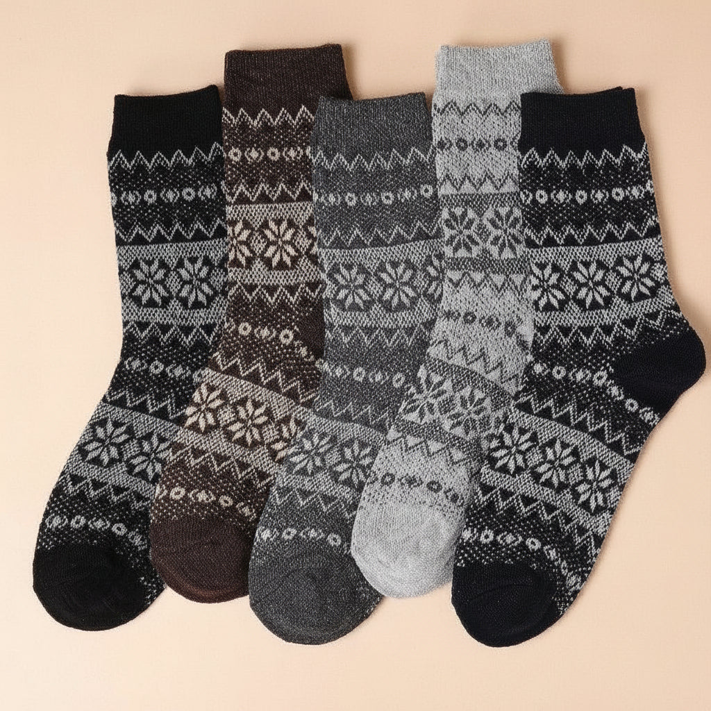 5 Pairs Pack- cotton socks package (mixed color pre-pack)