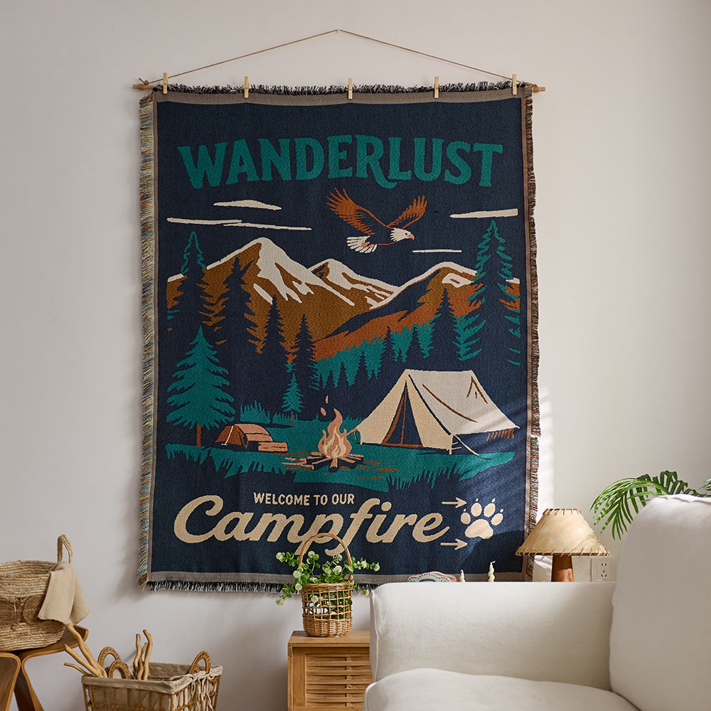 Home Decor Tapestry- Camping Night