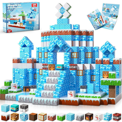 PIXEL CUBE Magnetice-[Ice World] 100pcs