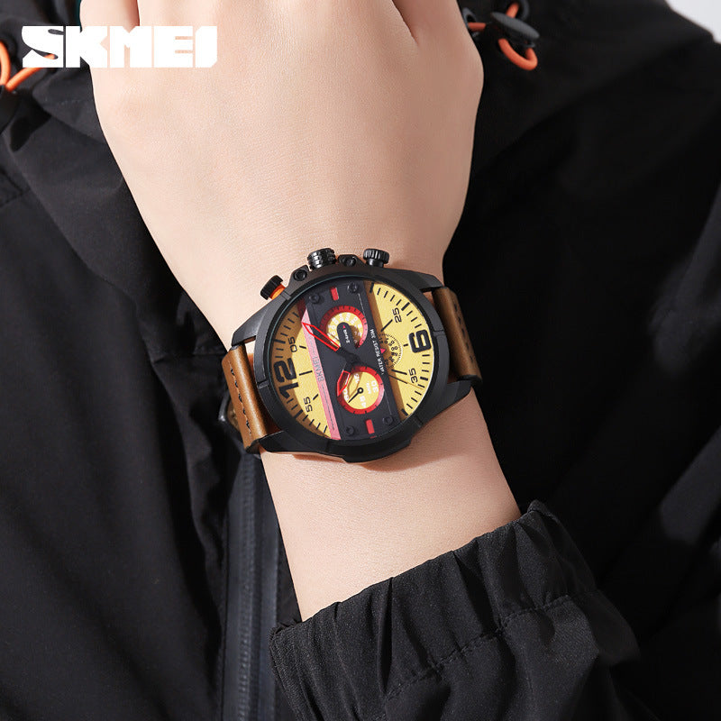 SKMEI-Fashion Business Men's Waterproof Quartz Watch-1846