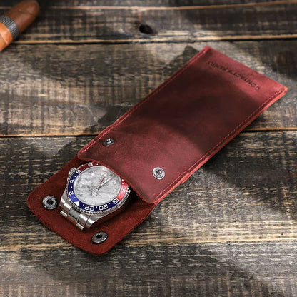 Vintage Leather - Watch Storage Bag (Single)