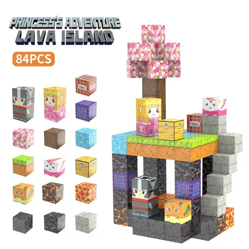 PIXEL CUBE Magnetice-[Princess Knight]-84PCS