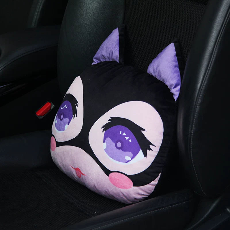 Car Headrest & Waist Support- Cute Cartoon Character Styling