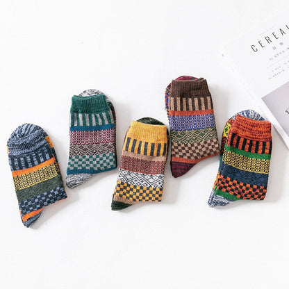 Autumn and winter men's thickened wool socks