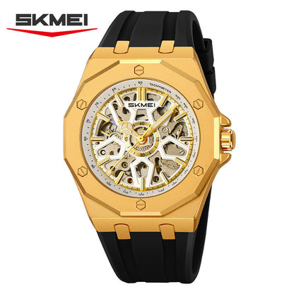 SKMEI Fashion Hollow Carved Square Men's Mechanical Watch-M036