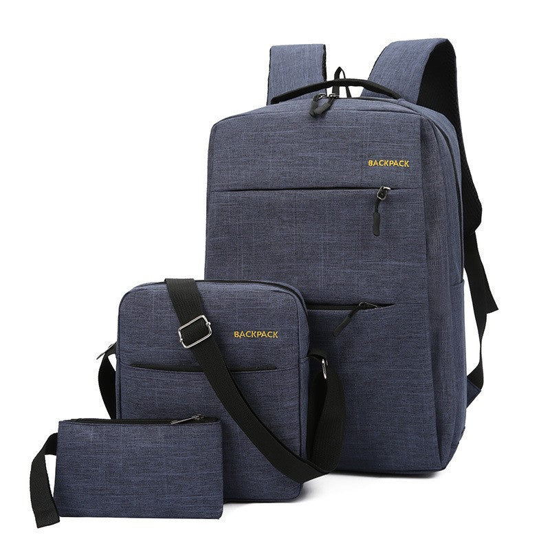 Business Computer Bag - Three-piece Backpack with USB